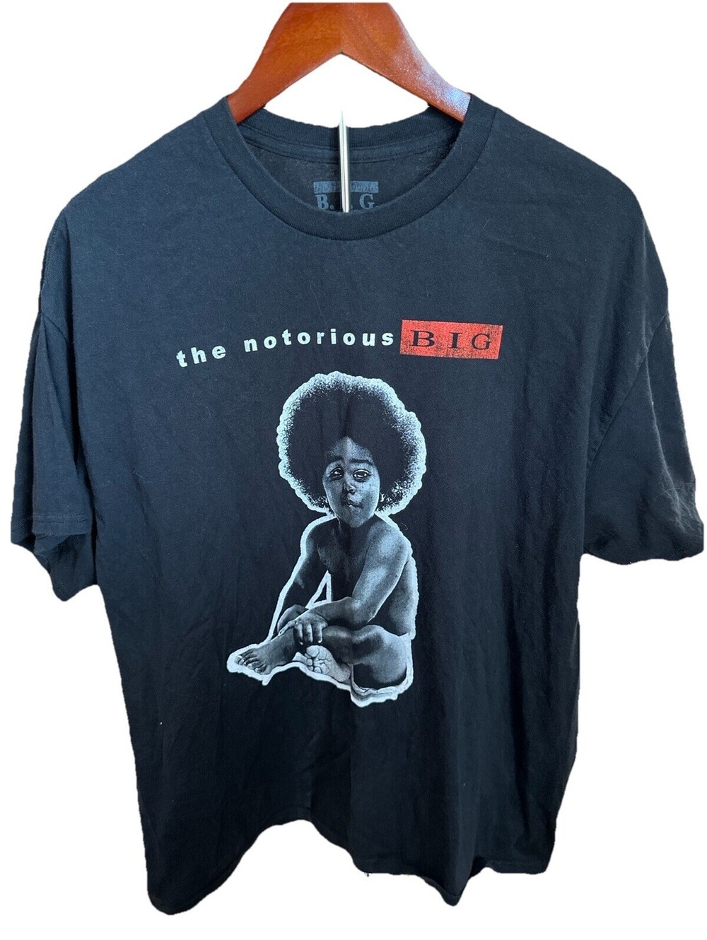 Notorious BIG T Shirt Mens XL Black Ready To Die Baby Graphic Rap Tee